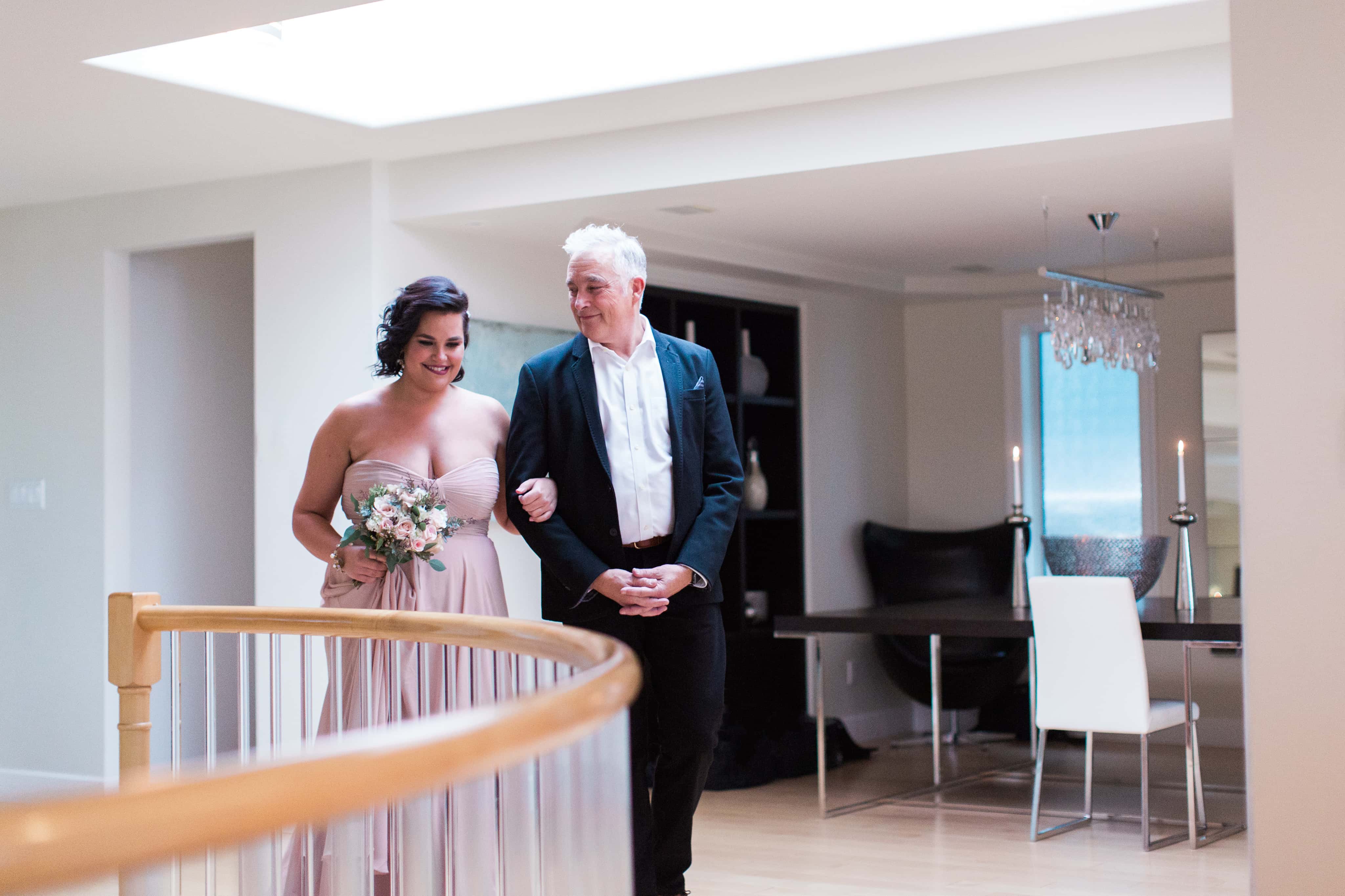 Pastor John & Ashley walk down the aisle